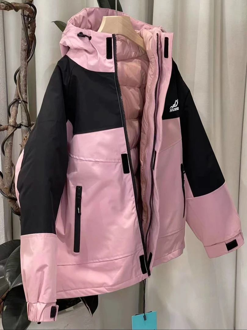 【haobaby】2024黑粉三合一可拆卸羽绒服1039
