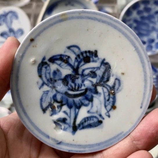 瓷片现代瓷器青花瓷片