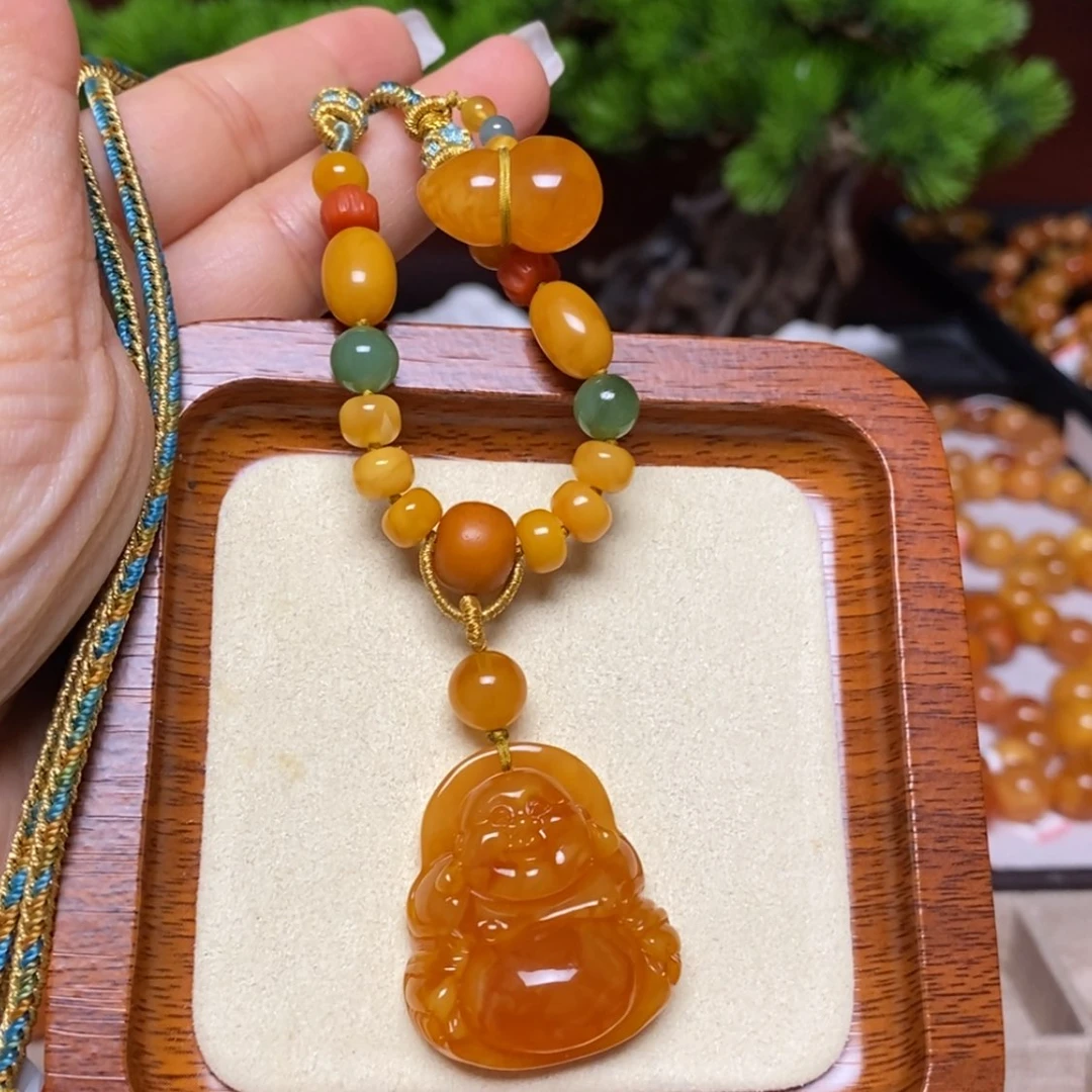 【闪购商品】蜜蜡颈饰未镶嵌项链