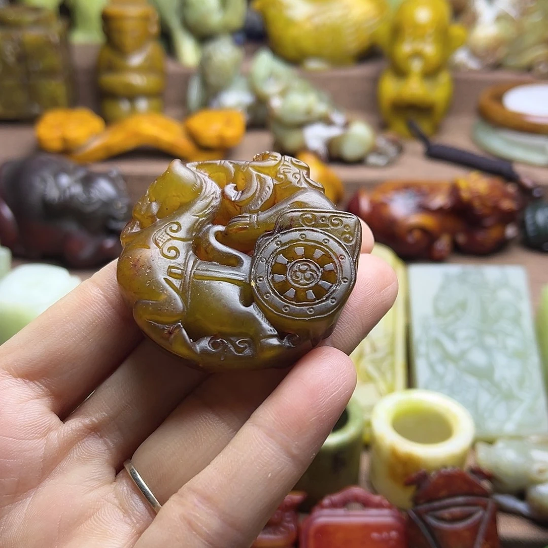 白玉菩提吊坠84。。