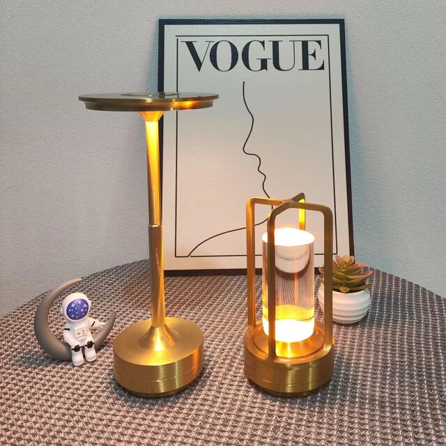 酒吧清吧桌面灯氛围灯台灯北欧创意饭厅咖啡馆充电款户外露营夜灯