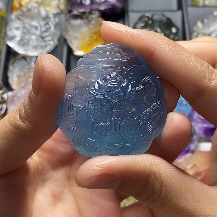 糖***酸未镶嵌颈饰水晶水晶吊坠