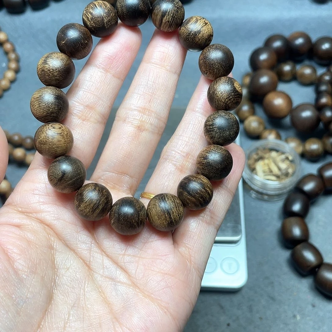 手串沉香玖*白棋瘤疤1.2