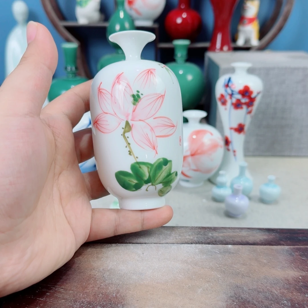 陶瓷手工小花器摆件