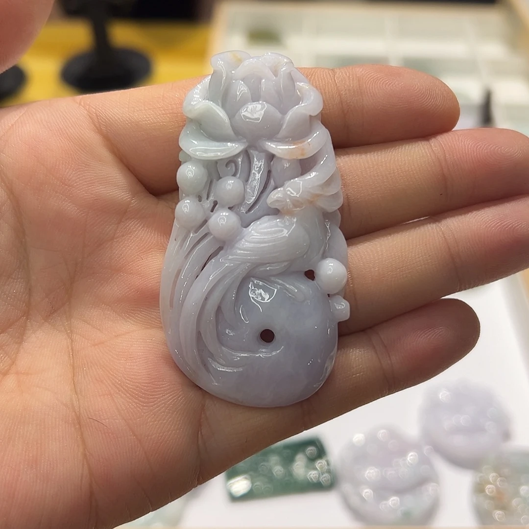 颈饰未镶嵌翡翠挂件