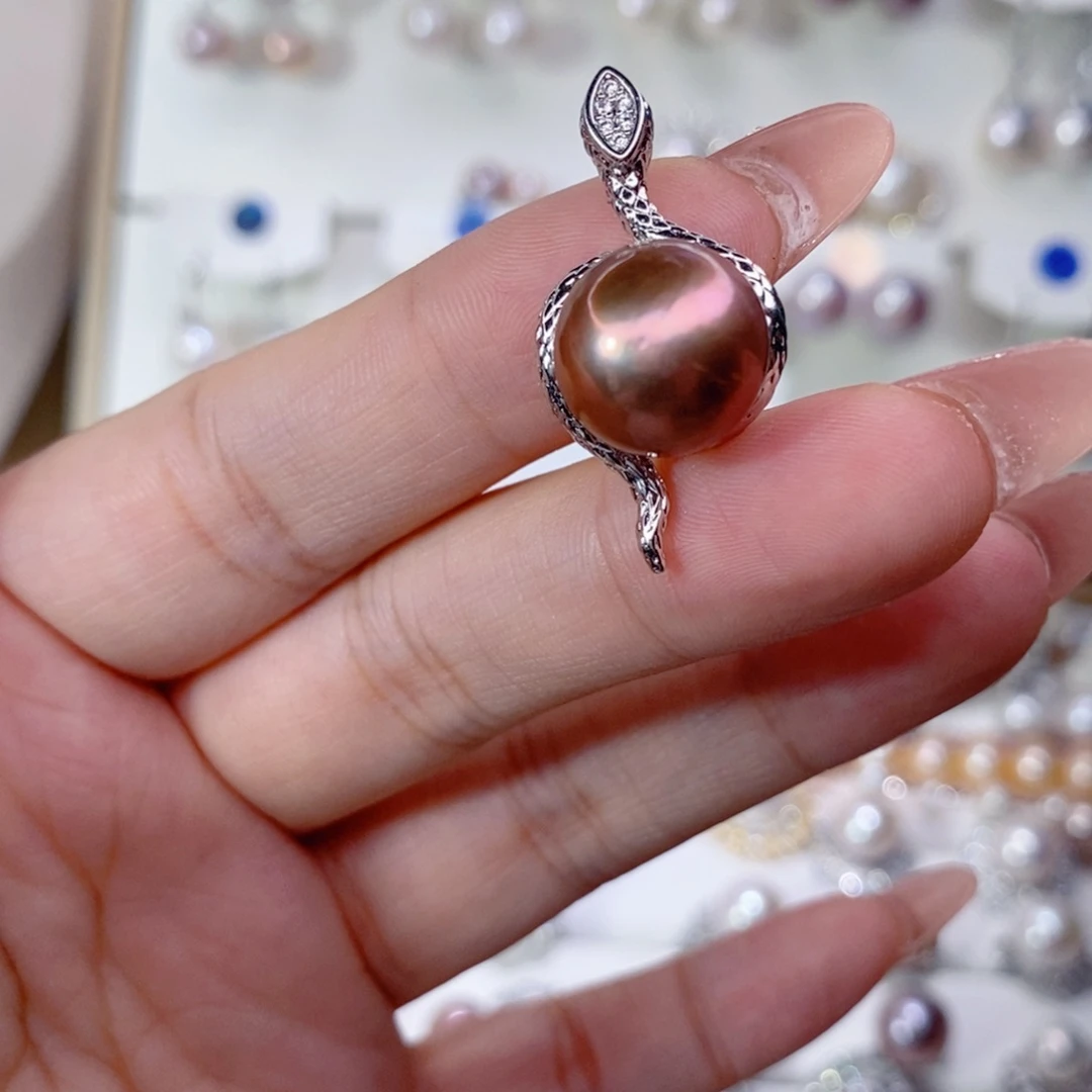 淡水珍珠未镶嵌吊坠(赠链)