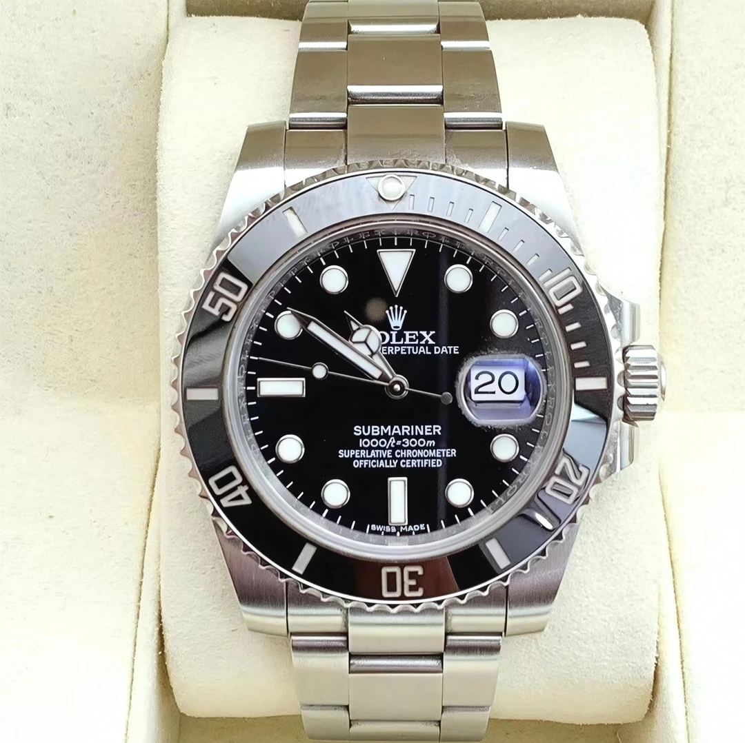 99新 Rolex/劳力士 潜航者系列116610黑盘40表径18年全套