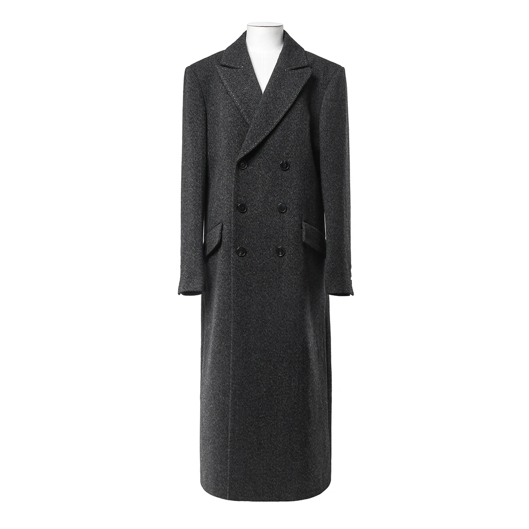 【NATURAL GIFT】男士时尚设计款极简走秀毛呢大衣FGMCA40511