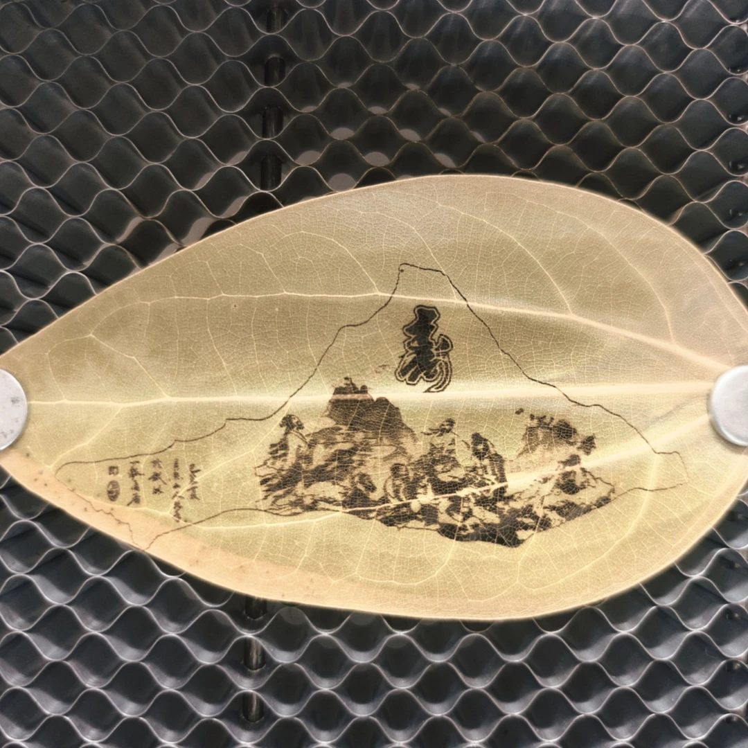 叶雕摆台透明亚克力磁吸叶雕镜框套礼物