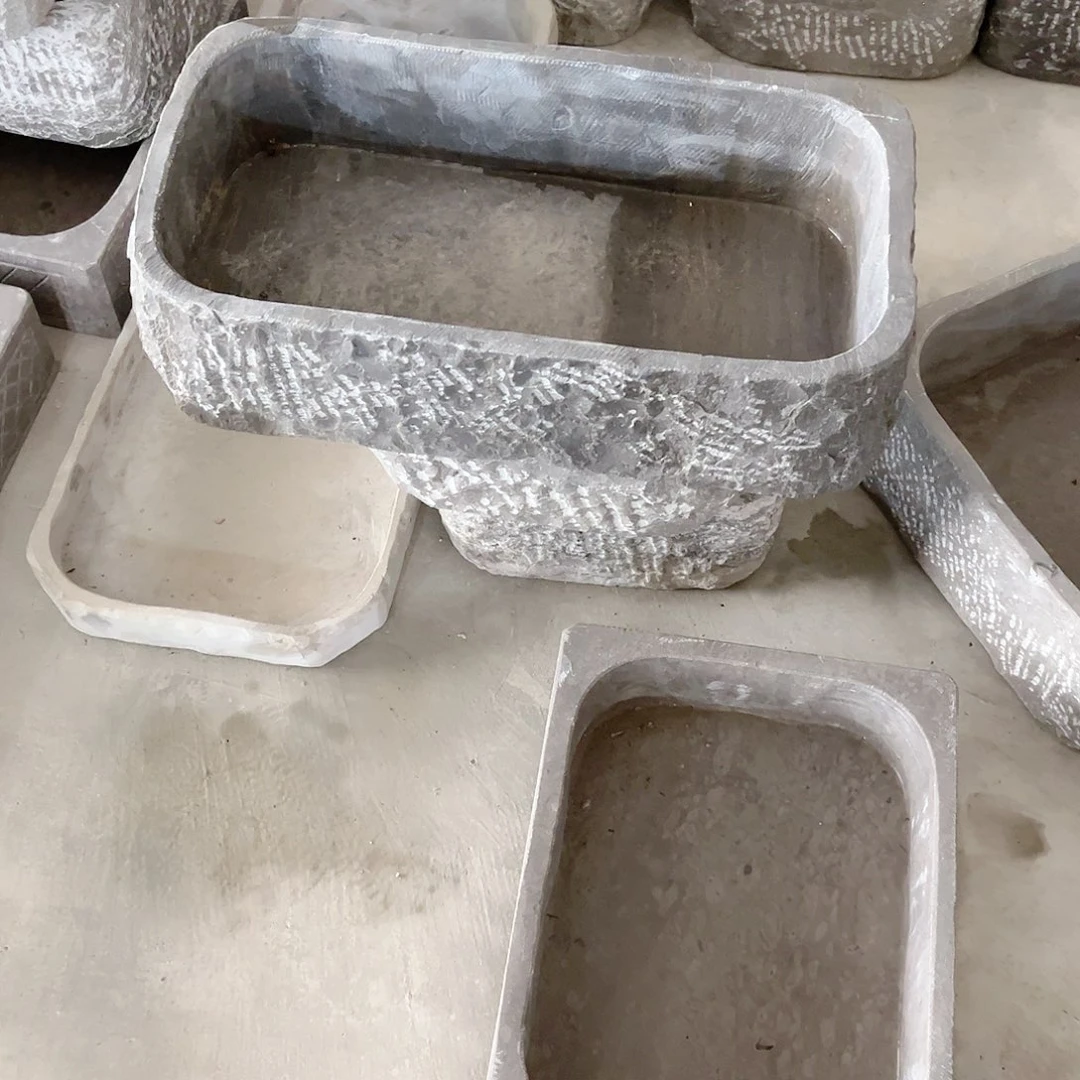 贵州黑青石 石头花盆