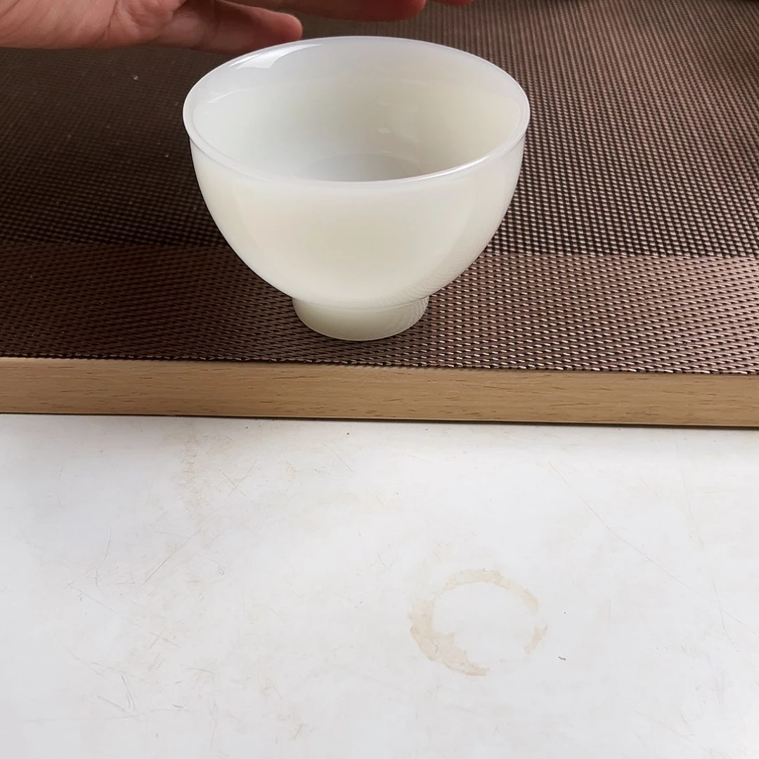 瓷片高档皙白玉瓷主人杯100cc