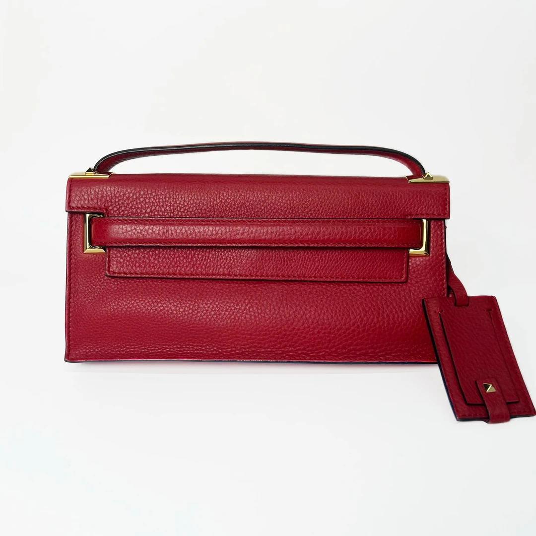95新 Valentino/华伦天奴 华伦天奴 Valentino 红色 金扣 /8642
