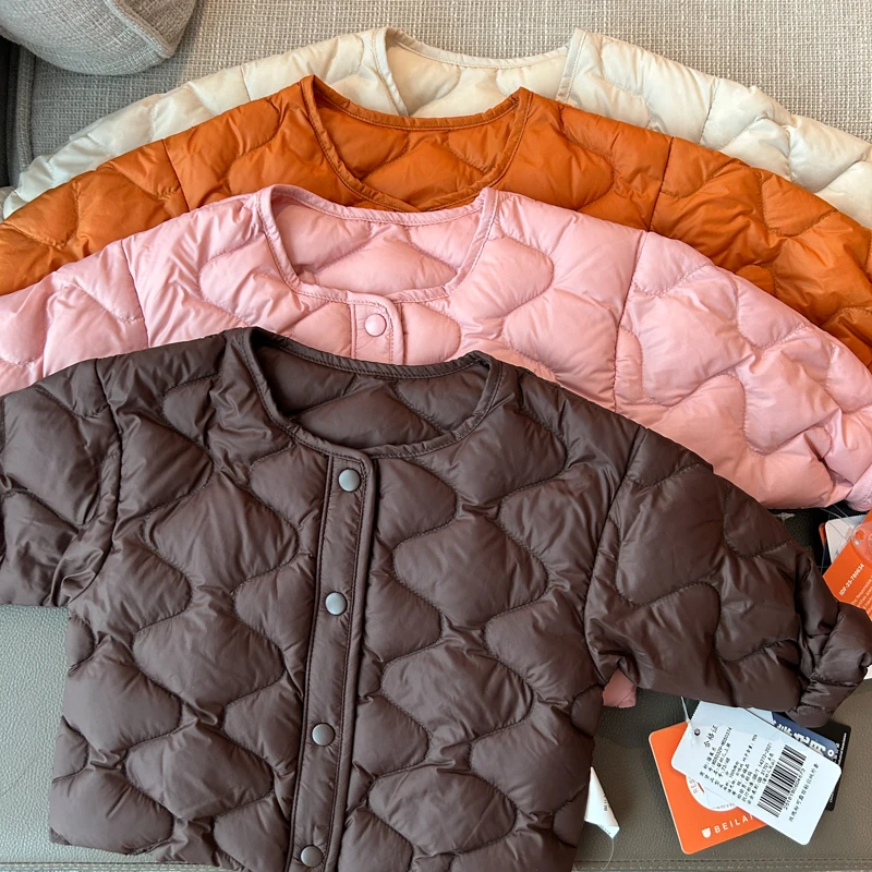 【可露丽轻羽绒外套 小乐妈咪】婴儿童外套男女宝宝羽绒服冬季H1 ZJ