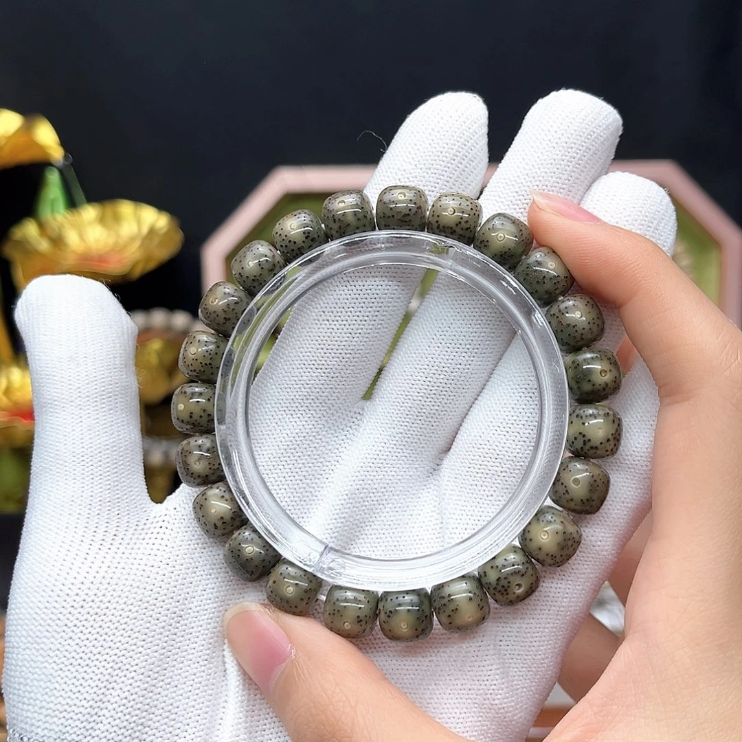 手串星月菩提绿幽灵单圈