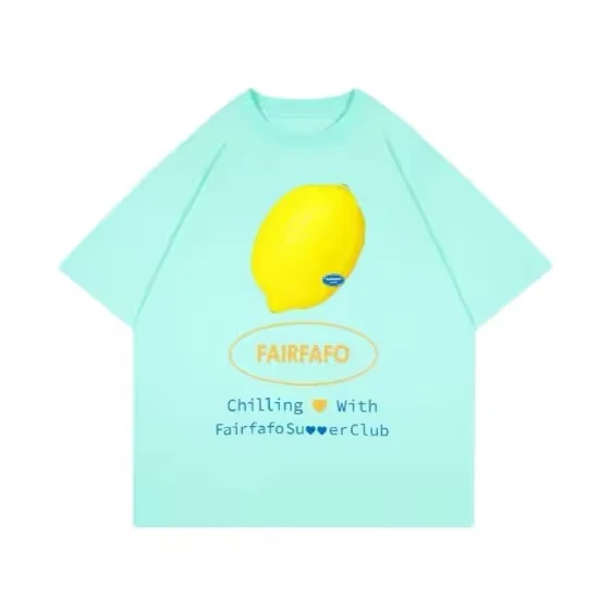 哝哝服饰【水果派对】2024年新款水果柠檬休闲短袖上衣203-098933