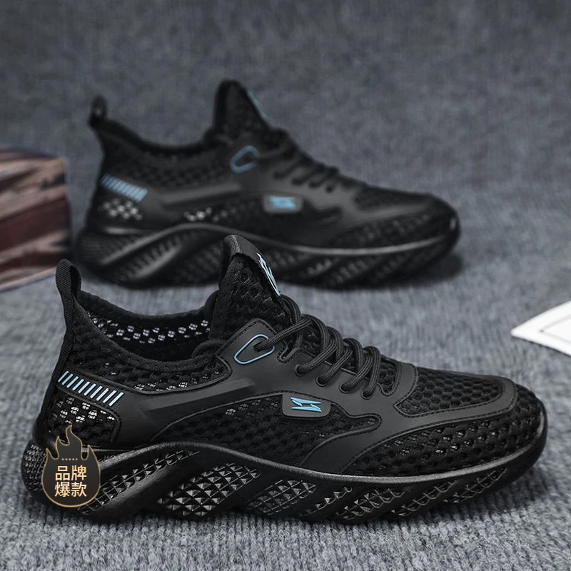 驾驶员开车专用鞋网鞋男2025新款夏季透气镂空薄款网面男鞋网眼休