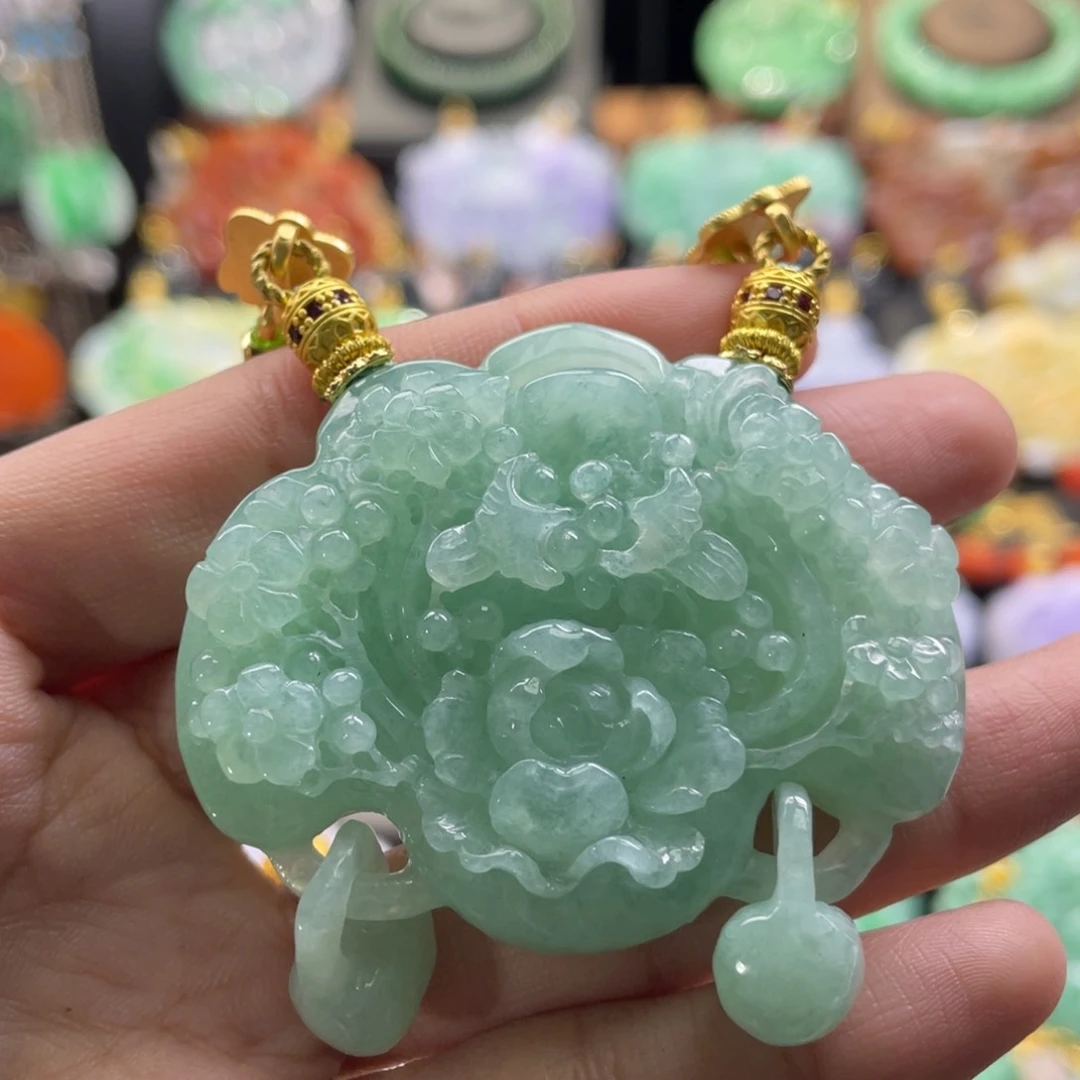 翡翠未镶嵌颈饰代编织