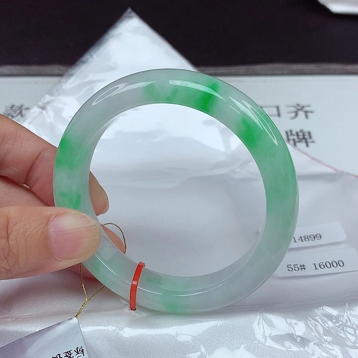 翡翠未镶嵌手镯55圈4899