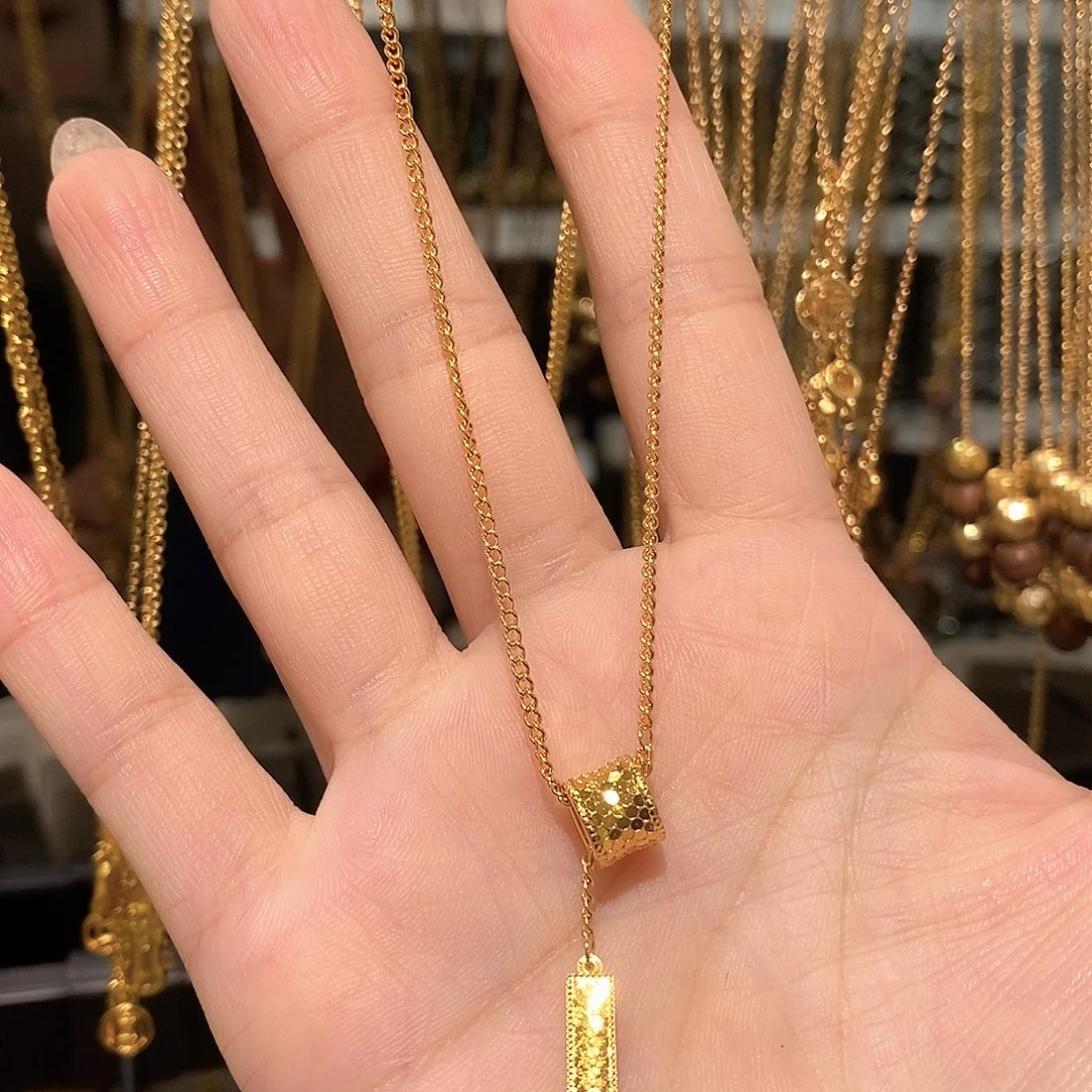 铜合金925银金色路路通链