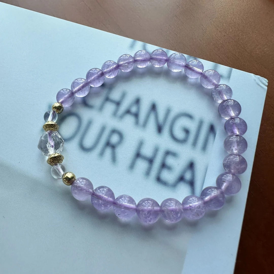 薰衣草紫水晶 天然水晶手串