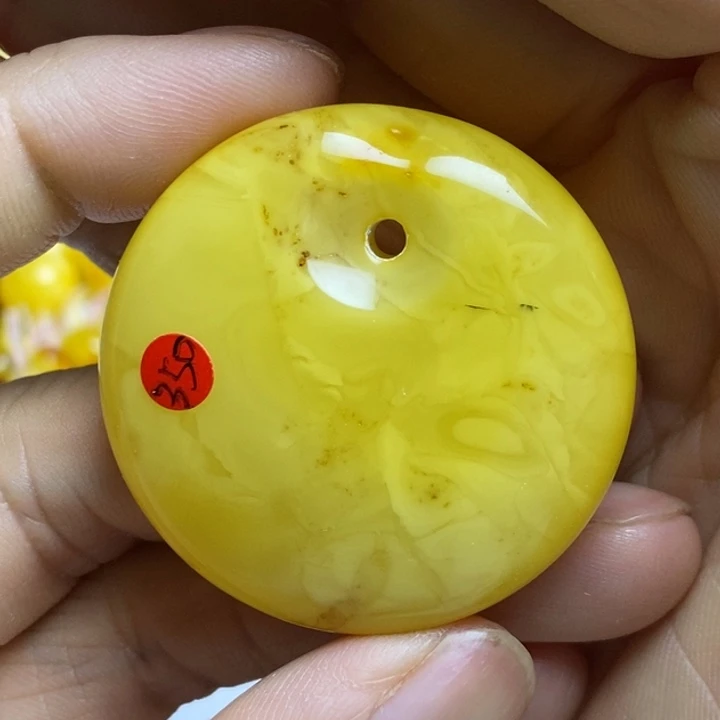 满***闹裸石蜜蜡未镶嵌微瑕小沙眼卡42➕