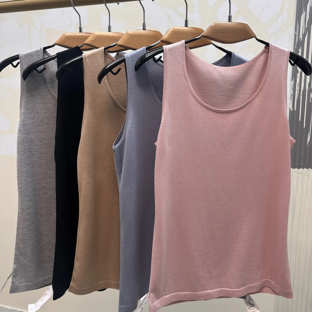 赵海源康赛妮精纺85桑蚕丝15山羊绒，无法再密，女夏日背心内搭