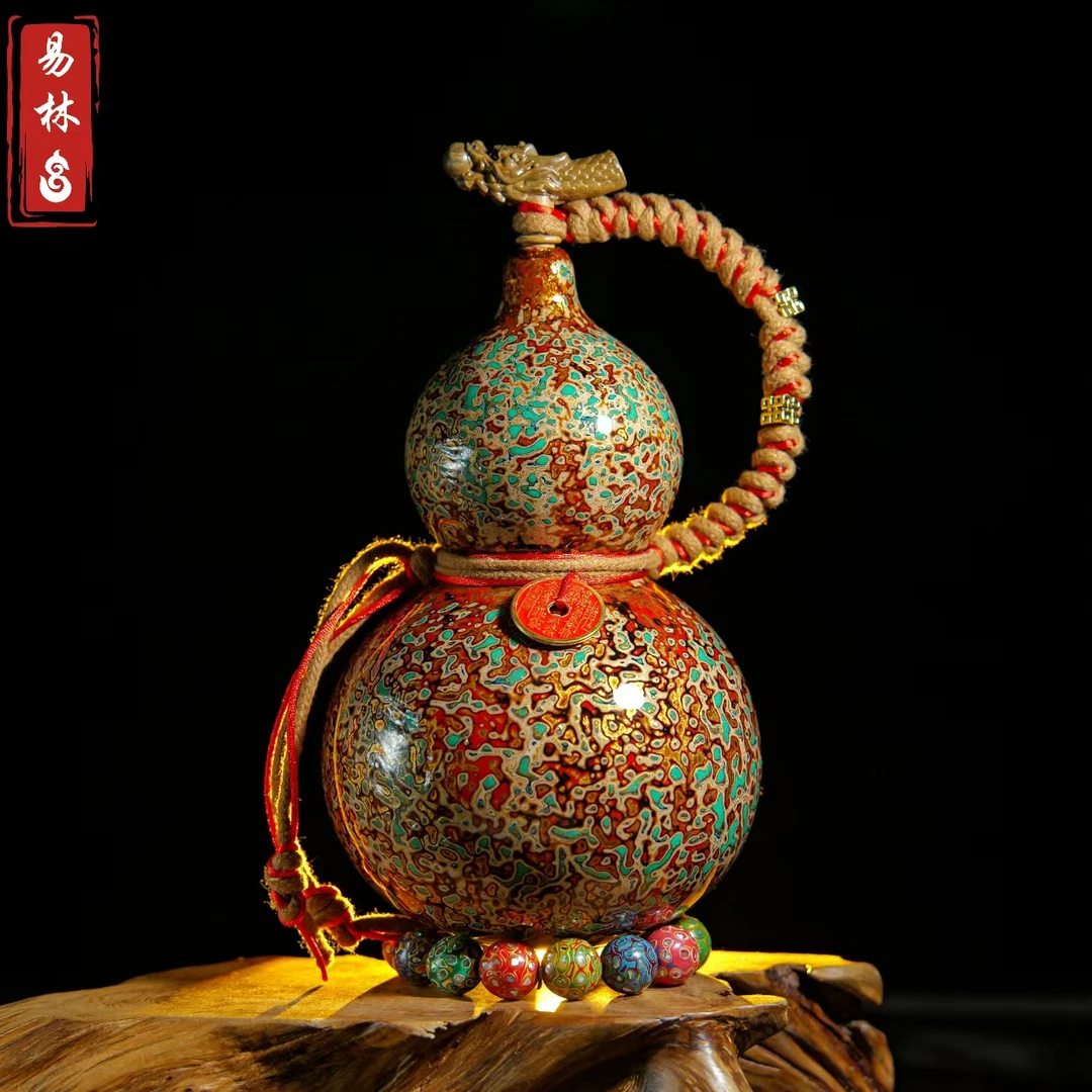 【漆艺~梦入敦煌】精品犀皮漆器非遗大漆高端酒葫芦