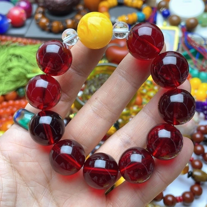 树脂制品44号红色手串