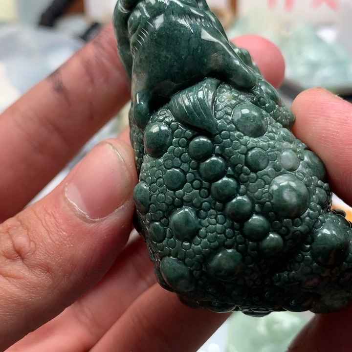 翡翠未镶嵌颈饰保真天然a货翡翠