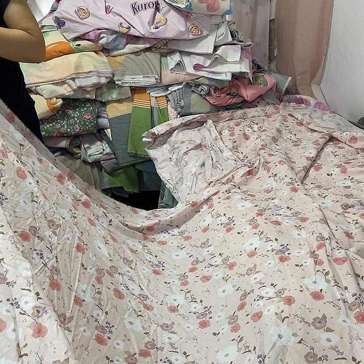 棉纯棉斜纹粉色小碎花4:3米