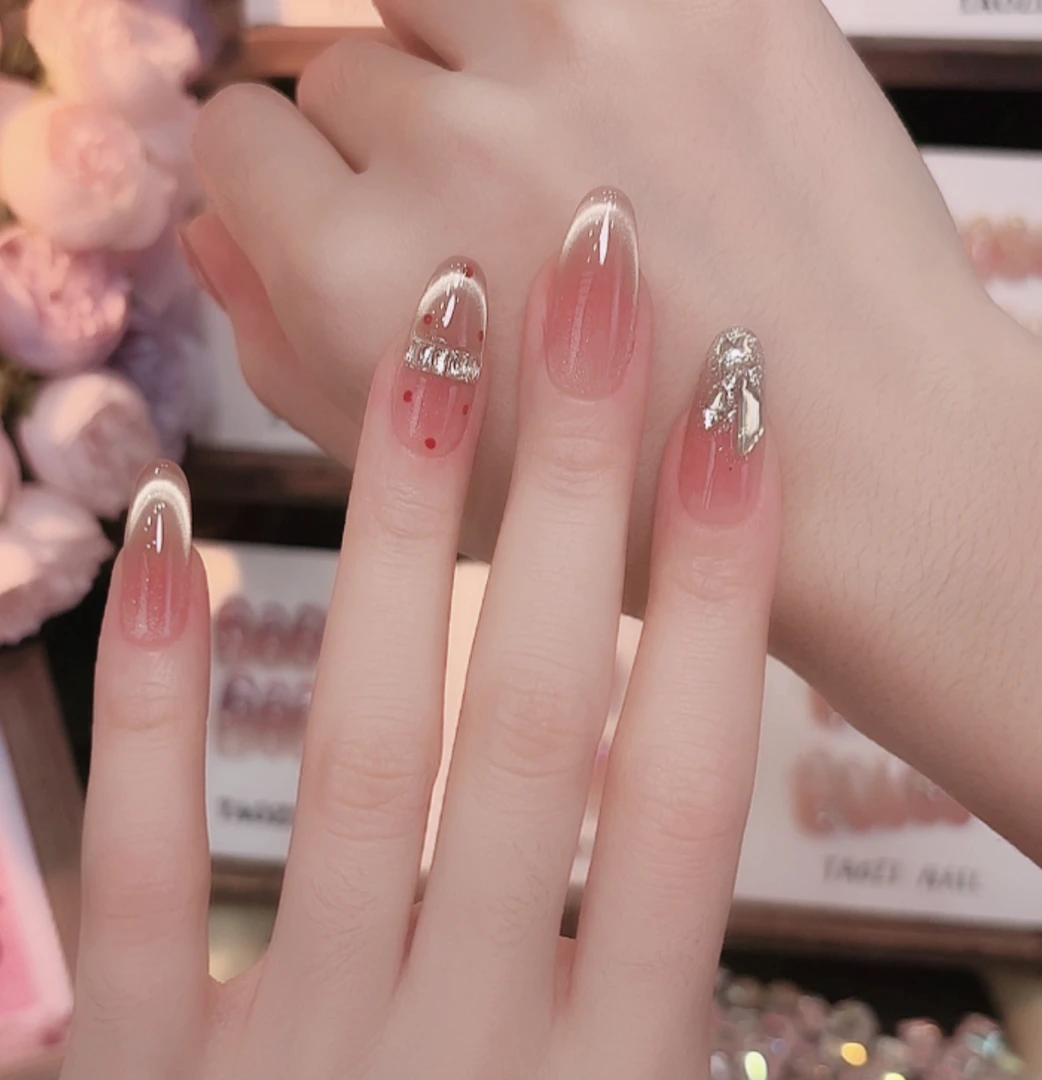 【波点千金】纯手工新款穿戴美甲款--10片装