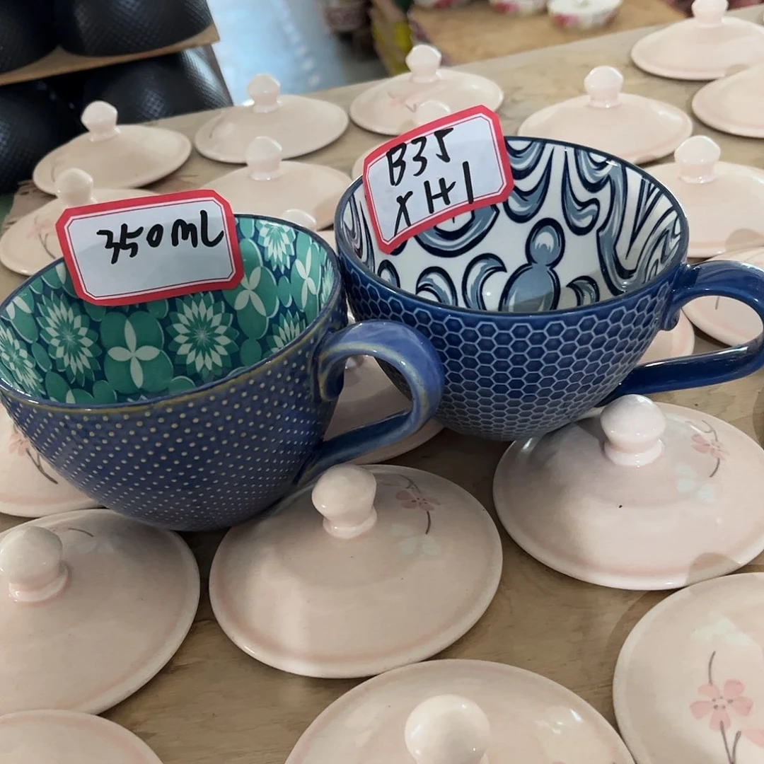 搪瓷陶瓷孤品碗盘杯B035