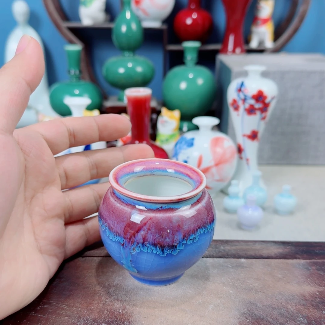 陶瓷手工小花器摆件