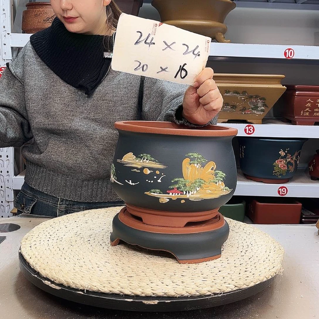 紫砂花盆紫砂花盆