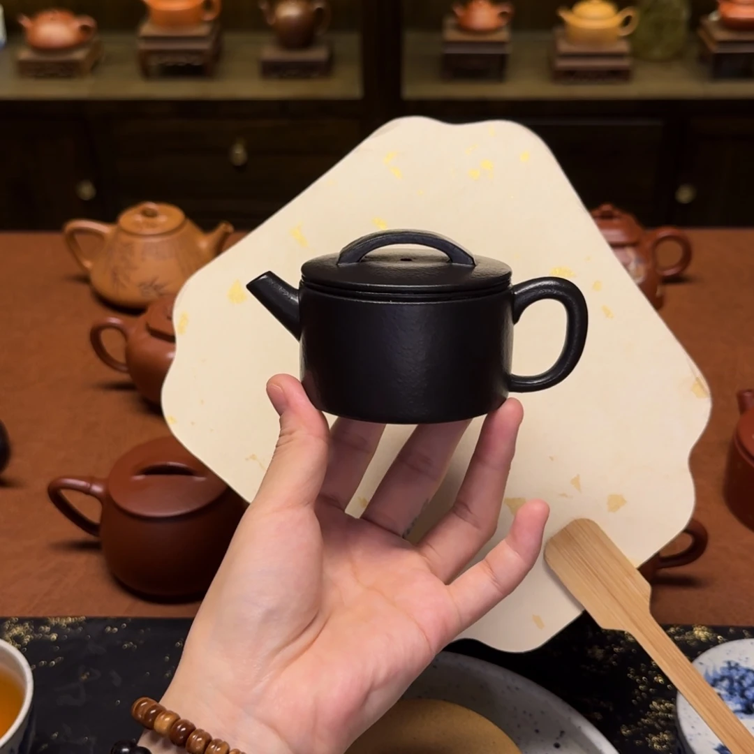 茶壶紫砂150cc，汉瓦壶，小煤窑朱泥捂灰