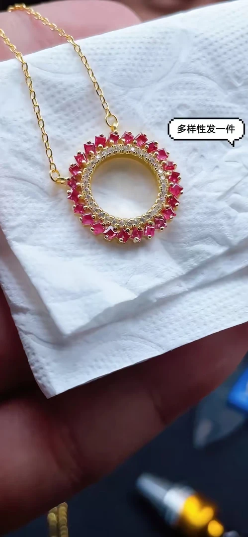 165280T09-3A76-红宝石S925银吊坠-多样性/发其一