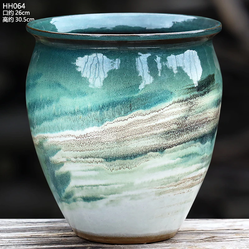 特大口径大肚复古诧寂透气三角梅多肉绿植果树家用老桩盆景专用盆