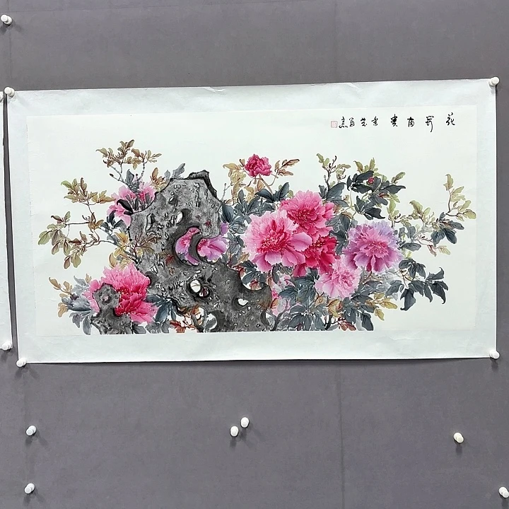 国画亲笔手绘放心去藏