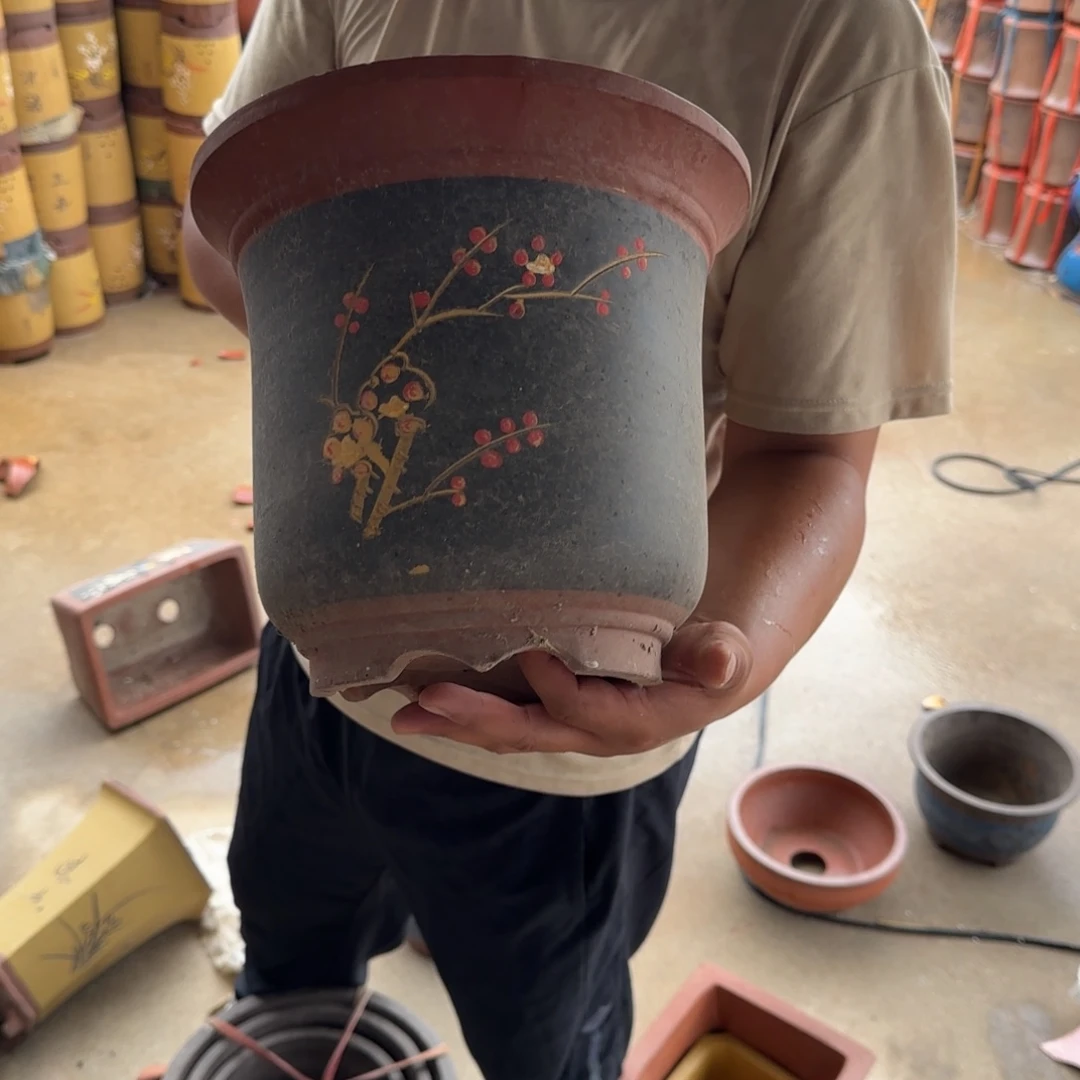 紫砂花盆瑕疵和瑕疵