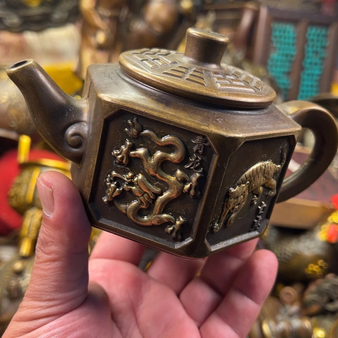 茶壶香炉铜器摆件