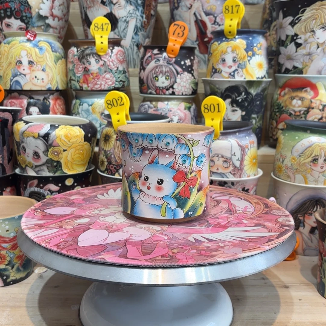 景德镇手绘花盆陶瓷10/10