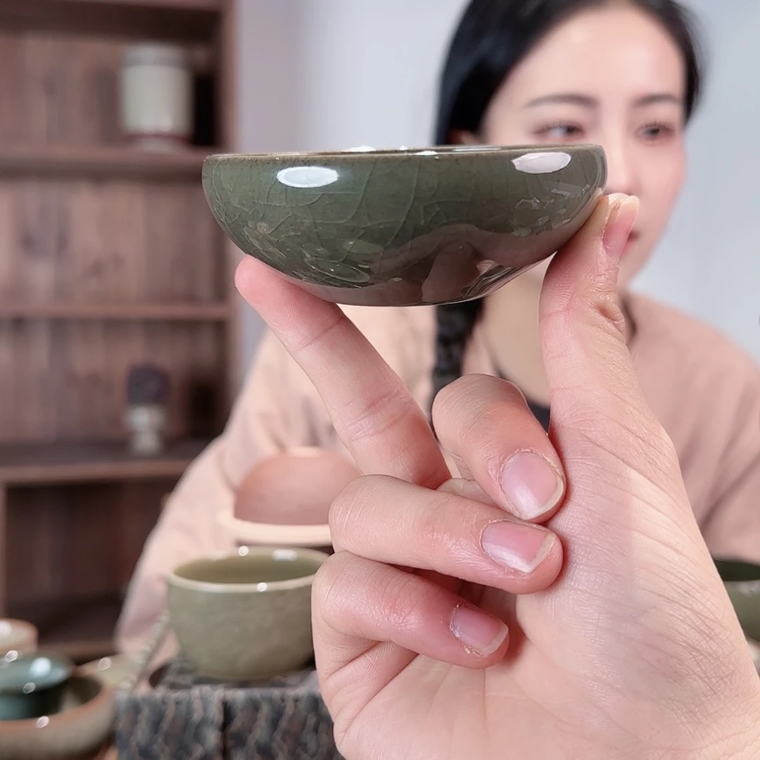 瓷摆件铁胎茶碗111111