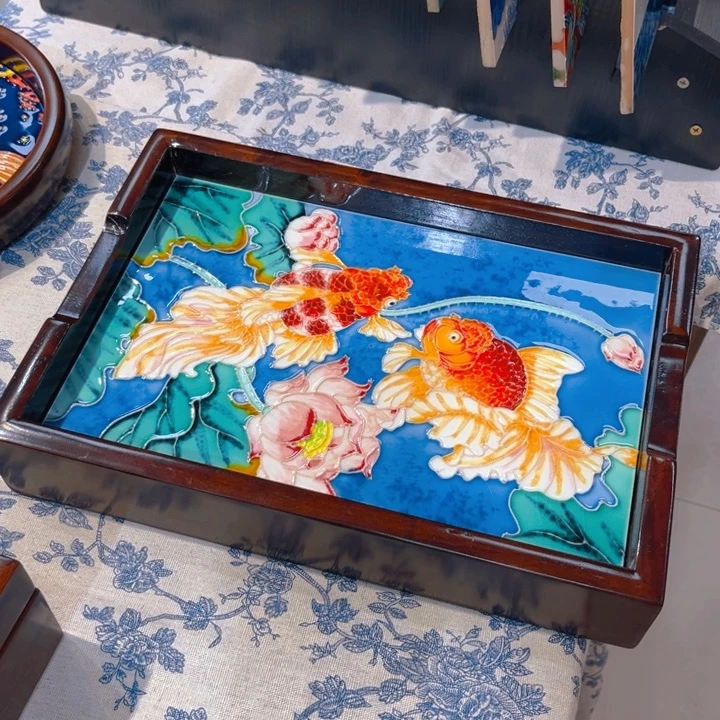 一体款瓷板画艺术作品