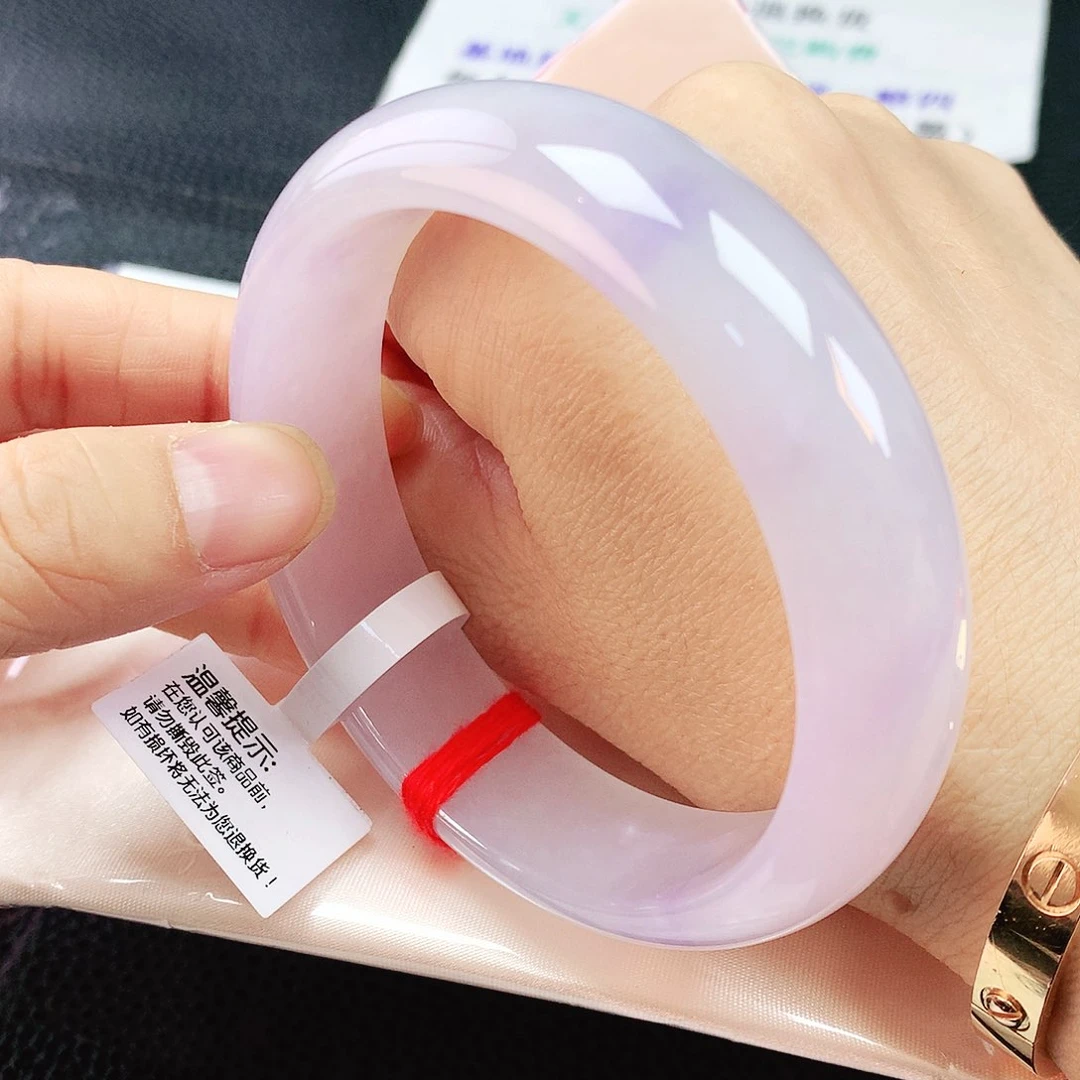 未镶嵌手镯翡翠60轮胎冰紫