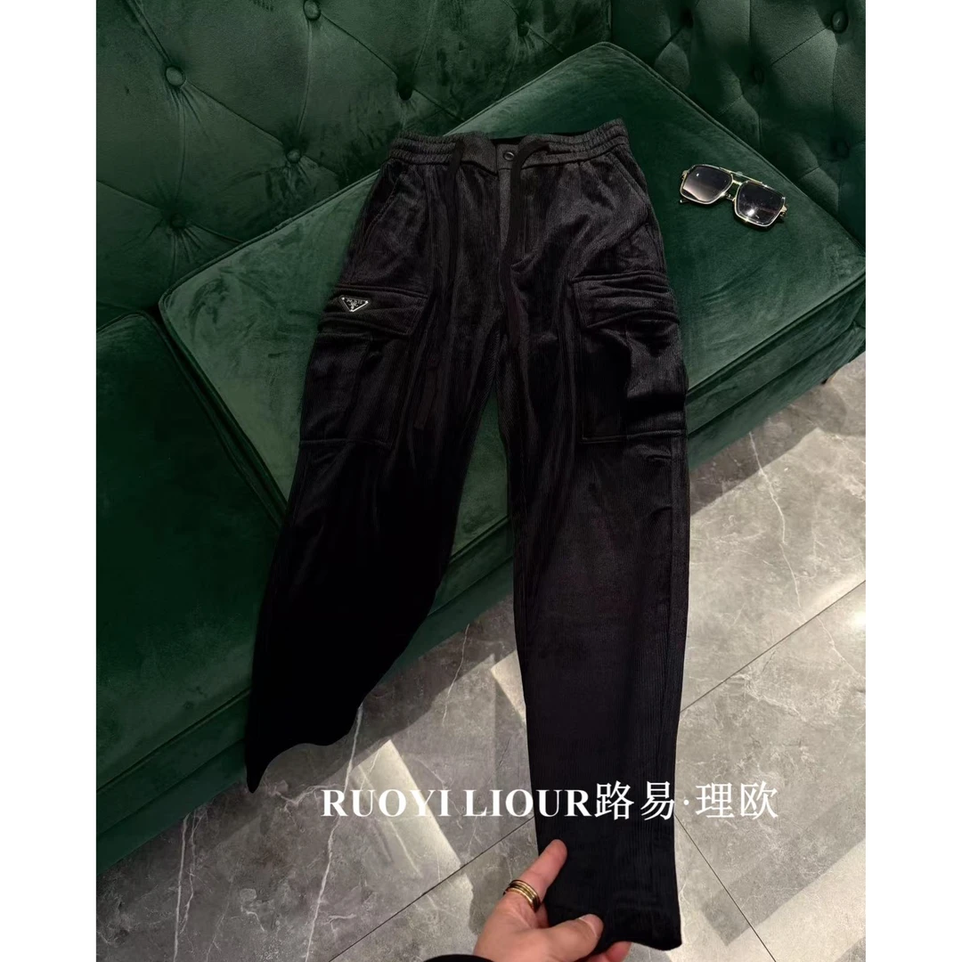 【路易理欧】欧货时尚潮流商务纯色修身冬季百搭休闲裤8827