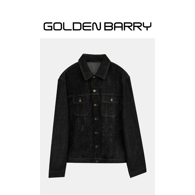 GOLDENBARRY| 120104男装美式原牛牛仔外套