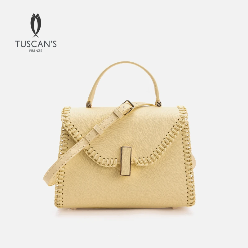 TUSCAN'S时尚百搭真皮经典气质轻奢单肩包小众女士斜挎包时代集团