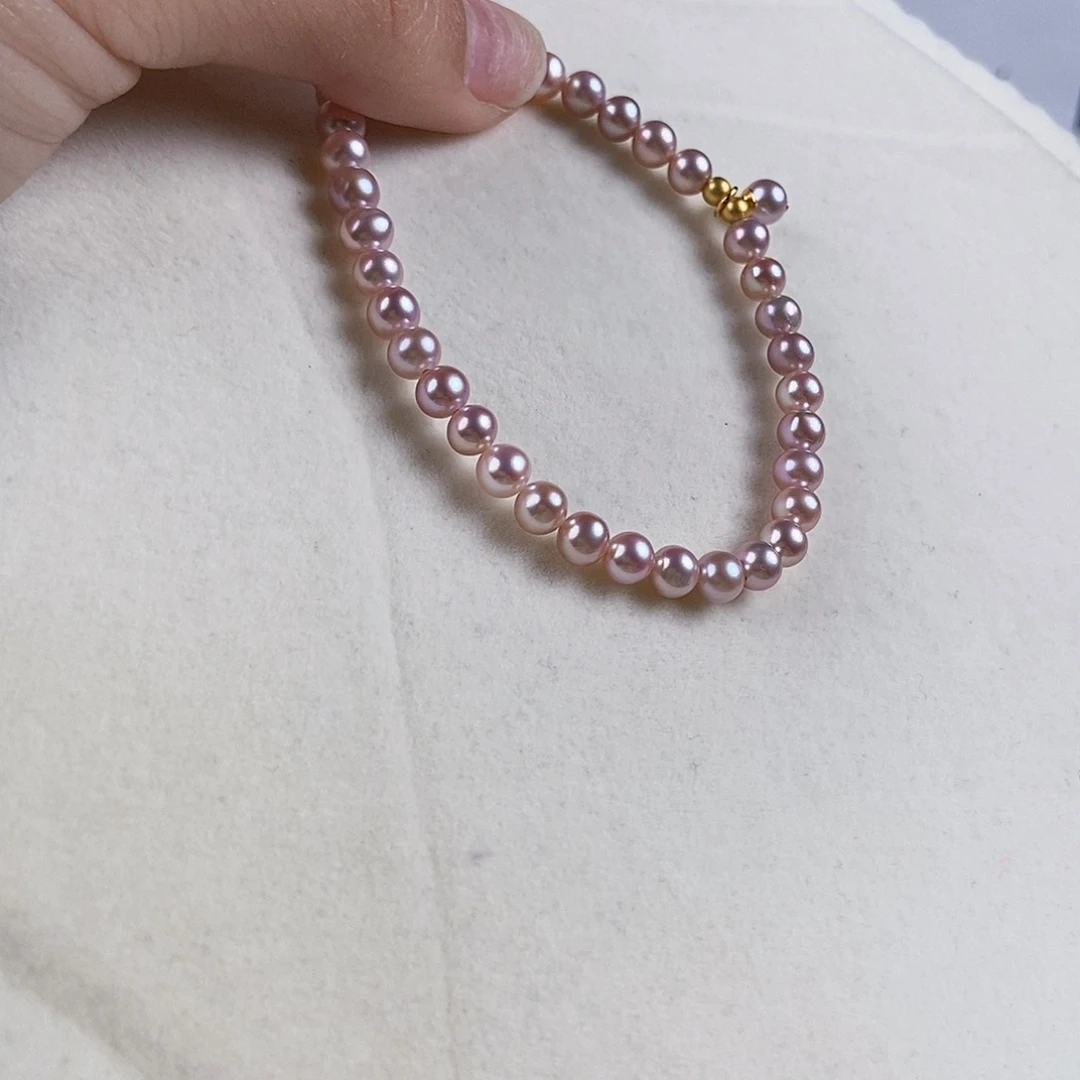 淡水珍珠手绳银S925镶嵌