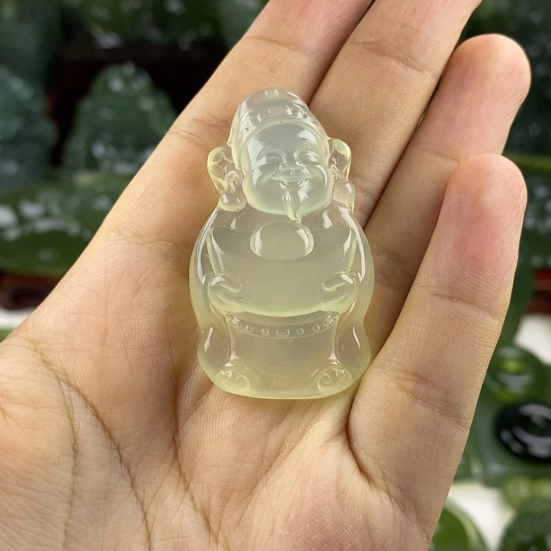 岫玉未镶嵌挂件挂件