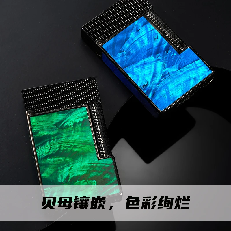 TSHOMX【蓝眼泪】天然贝母高档朗声打火机轻奢生日节日送礼送男友